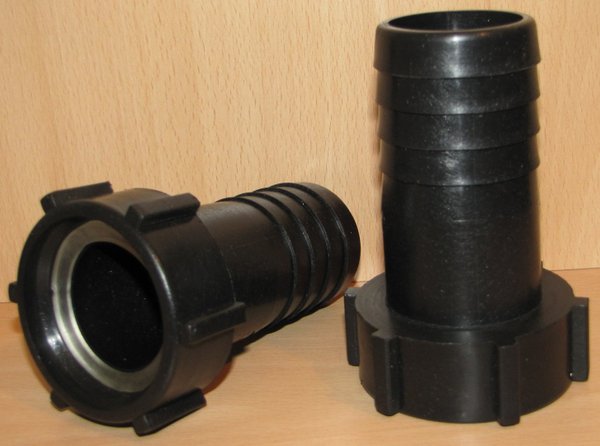 Adapter, Schlauchtülle 50 mm DN50 Feingewinde